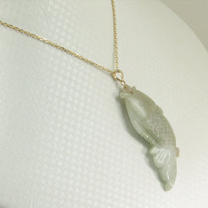 2100896-Carved-Carp-Jadeite-14k-Solid-Yellow-Gold-Pendant-Necklace