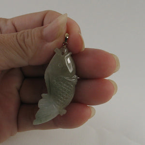 2100896-Carved-Carp-Jadeite-14k-Solid-Yellow-Gold-Pendant-Necklace