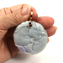 Load image into Gallery viewer, 2100901-Double-Sided-Exquisite-Carving-Jadeite-Pendant
