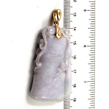 Load image into Gallery viewer, 2100902-Double-Sided-Exquisite-Carving-Jadeite-14k-gold-enhancer-Pendant