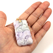 Load image into Gallery viewer, 2100908-Double-Sided-Exquisite-Carving-Fruits-Design-Jadeite-14K-Pendant