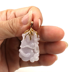 2100913-Double-Sided-Exquisite-Carving-Lotus-Water-Lily-Jadeite-Pendant