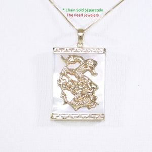 2100980-14k-Gold-Hand-Crafted-Dragon-Mother-of-Pearl-Pendant-Necklace