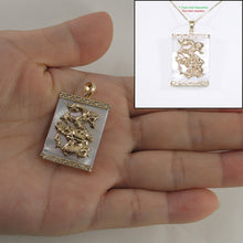 Load image into Gallery viewer, 2100980-14k-Gold-Hand-Crafted-Dragon-Mother-of-Pearl-Pendant-Necklace