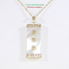 Load image into Gallery viewer, 2101030-14k-Gold-Triple-Lucky-Greek-Key-Mother-of-Pearl-Pendant-Necklace