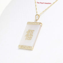 Load image into Gallery viewer, 2101040-14k-Gold-Good-Fortune-Genuine-Mother-of-Pearl-Pendant-Necklace