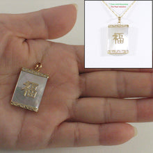 Load image into Gallery viewer, 2101040-14k-Gold-Good-Fortune-Genuine-Mother-of-Pearl-Pendant-Necklace