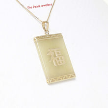 Load image into Gallery viewer, 2101045-14k-Solid-Yellow-Gold-Good-Fortune-Yellow-Jade-Pendant-Necklace