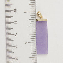 Load image into Gallery viewer, 2101182-14k-Yellow-Gold-Lavender-Jade-Plain-Board-Pendant