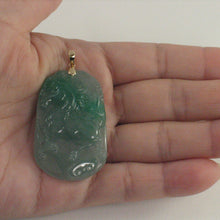 Load image into Gallery viewer, 2101466-Lovely-Hand-Carved-Horse-Celadon-Green-Jade-14k-Pendant-Necklace