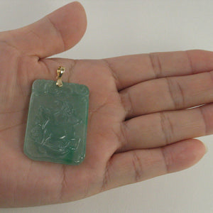 2101468D-Hand-Carved-Dog-Translucent-Green-Jade-14k-Gold-Pendant