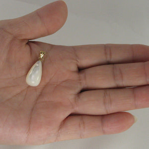 2101470-Hand-Carved-Tear-Drop-Mother-of-Pearl-14k-Gold-Pendant-Necklace