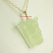 Load image into Gallery viewer, 2101773-Hand-Carved-Hawaiian-Tiki-Gods-Carving-New-Jade-Pendant-Necklace