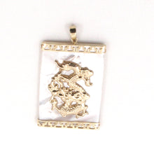 Load image into Gallery viewer, 2101980-14k-Gold-Hand-Crafted-Dragon-Mother-of-Pearl-Pendant-Necklace