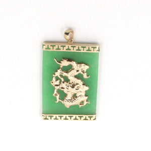 2101983-Hand-Crafted-Dragon-14k-Gold-Green-Jade-Pendant-Necklace