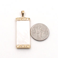 Load image into Gallery viewer, 2102030-14k-Gold-Greek-Key-Mother-of-Pearl-Pendant-Necklace