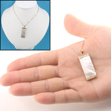 Load image into Gallery viewer, 2102030-14k-Gold-Greek-Key-Mother-of-Pearl-Pendant-Necklace