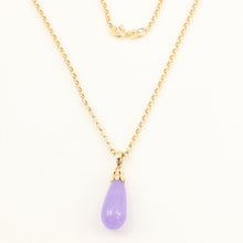 Load image into Gallery viewer, 2102132-Lavende-Jade-14k-Solid-Yellow-Gold-Pendant-Necklace