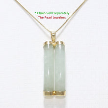 Load image into Gallery viewer, 2109916-14k-Double-Curve-Natural-Celadon-Green-Jadeite-Pendant-Necklace