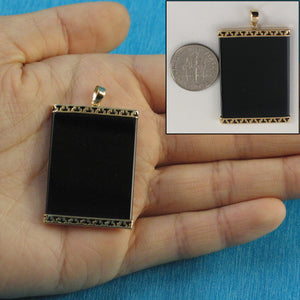 2121781-14k-Yellow-Solid-Gold-Rectangle-Black-Onyx-Board-Pendant