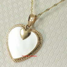 Load image into Gallery viewer, 2130480-14k-Gold-Heart-Love-Mother-of-Pearl-Pendant-Necklace