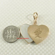 Load image into Gallery viewer, 2130530-14k-Gold-Love-AI-Heart-Mother-of-Pearl-Pendant-Necklace