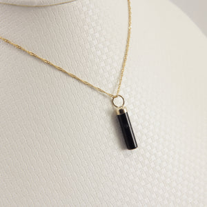 2186701-14k-Yellow-Gold-Hand-Carved-Tube-Black-Onyx-Pendant-Necklace