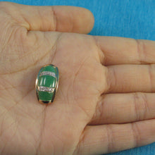 Load image into Gallery viewer, 2199503-14k-Gold-Diamond-Cabochon-Green-Jade-Pendant-Necklace