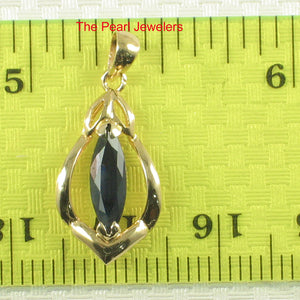 2200021-14K-Yellow-Solid-Gold-Marquise-Genuine-Sapphire-Unique-Pendant