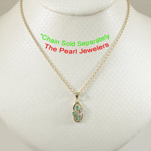 Load image into Gallery viewer, 2200203-Unique-Natural-Green-Emerald-Diamonds-Pendant-14kt-Yellow-Solid-Gold