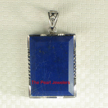 Load image into Gallery viewer, 9220024-Sterling-Silver-Rectangle-Blue-Lapis-Lazuli-Pendant-Necklace