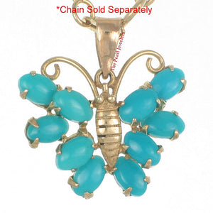 2200324-14k-Yellow-Solid-Gold-Genuine-Turquoise-Butterfly-Pendant