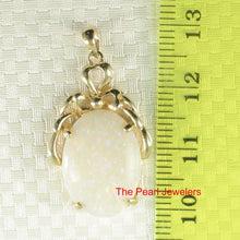 Load image into Gallery viewer, 2200360-14k-Yellow-Solid-Gold-Oval-Genuine-Australia-Opal-Pendant