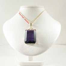 Load image into Gallery viewer, 2300012-14k-Solid-Gold-Baguette-Purple-Amethyst-Enhancer-Pendants