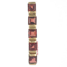 Load image into Gallery viewer, 2300041-14k-Solid-Yellow-Gold-Five-Genuine-Natura-Brown-Garnet-Pendants