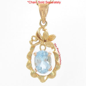 2300284-14kt-Solid-Yellow-Gold-Pineapple-Oval-Blue-Topaz-Pendants