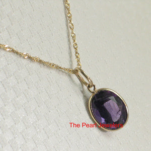 2300291-Genuine-Natural-Purple-Amethyst-Bezel-Pendant-14kt-Solid-Yellow-Gold