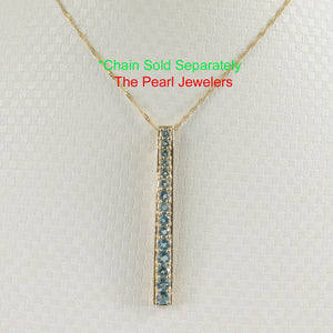 2300371-14k-Solid-Yellow-Gold-Fifteen-Stone-Graduated-Blue-Topaz-Pendant