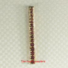 Load image into Gallery viewer, 2300381-Fifteen-Stone-Graduated-Natural-Brown-Garnet-Pendant-14k-Yellow-Gold