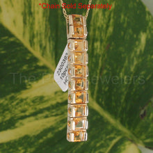 Load image into Gallery viewer, 2300393-Genuine-Natural-Yellow-Citrine-Pendant-14k-Solid-Yellow-Gold