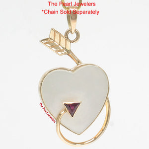 2300590-14k-Solid-Yellow-Gold-Love-Arrow-on-Heart-M.O.P-Ruby-Pendant