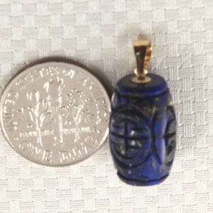 2301090-Dome-Carving-Natural-Blue-Lapis-Lazuli-14kt-Solid-Yellow-Gold-Pendant