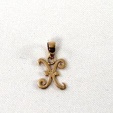Load image into Gallery viewer, 240001X-14k-Yellow-Gold-Initial-X-Letter-Charm-Pendant