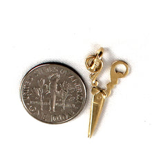 Load image into Gallery viewer, 2400035-Scissors-Design-14k-Yellow-Gold-Mini-Charm