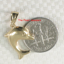 Load image into Gallery viewer, 2400040-Beautiful-Dolphin-Handcrafted-14k-Yellow-Gold-Pendant
