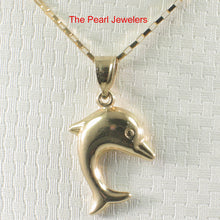 Load image into Gallery viewer, 2400040-Beautiful-Dolphin-Handcrafted-14k-Yellow-Gold-Pendant