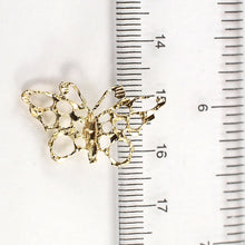 Load image into Gallery viewer, 2400068-14k-Gold-Diamond-Cut-Butterfly-Pendant-Charm