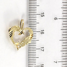 Load image into Gallery viewer, 2400070-Dolphins-Love-Heart-14k-Gold-Charm