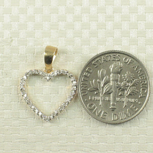 2400360-Beautiful-Love-Heart-14kt-Gold-Diamond-Pendant-Necklace