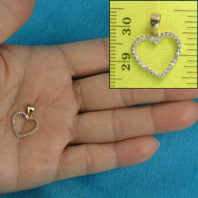 2400360-Beautiful-Love-Heart-14kt-Gold-Diamond-Pendant-Necklace